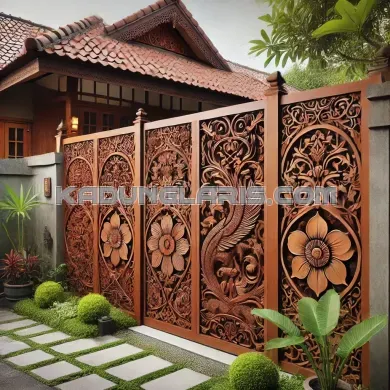Keunikan Pagar Rumah Di Jogja Yang Memukau